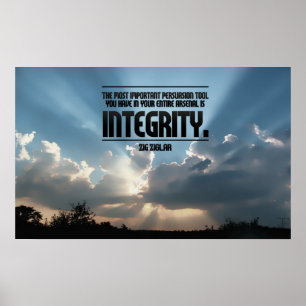 Integritäts-inspirierend Plakat-Druck Poster