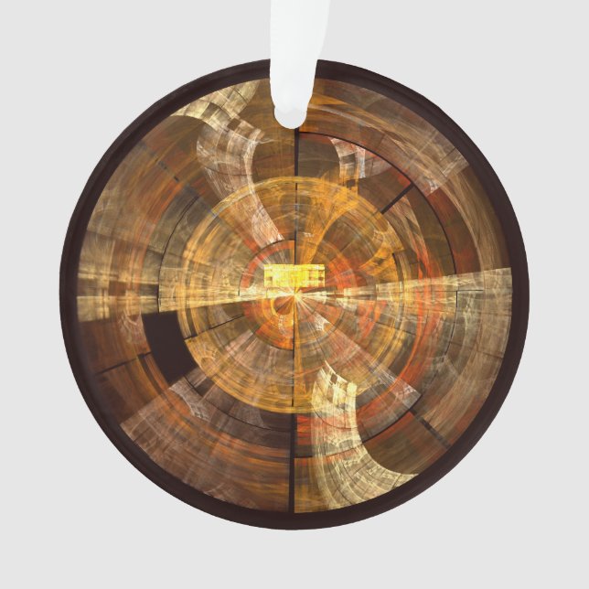 Integrity Abstrakt Art Acrylkreis Ornament (Vorderseite)