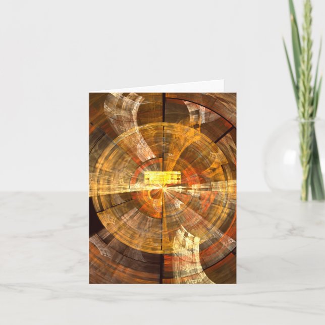 Integrity Abstrakt Art Note Card Karte (Vorderseite)