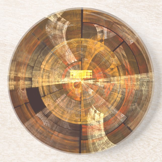 Integrity Abstrakt Art Sandstone Untersetzer (Vorne)