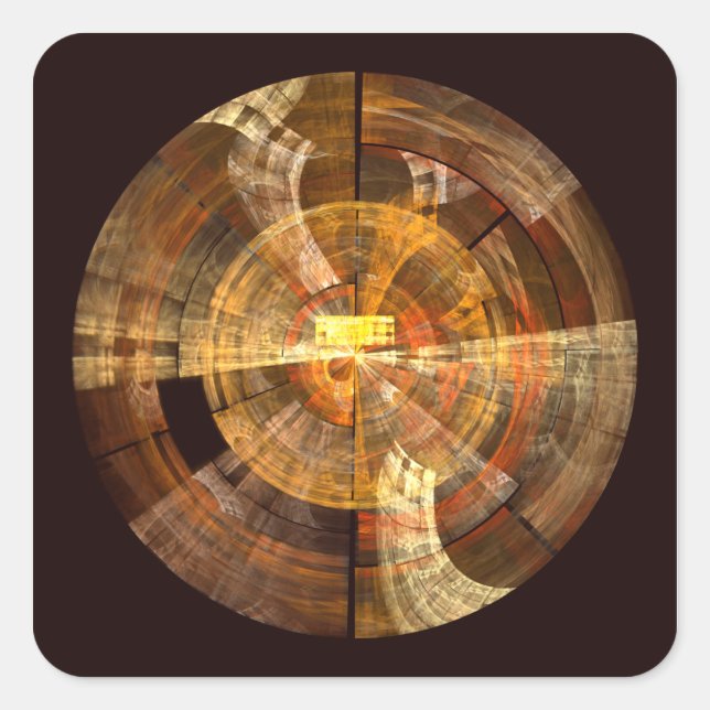 Integrity Abstrakt Art Square Sticker (Vorderseite)