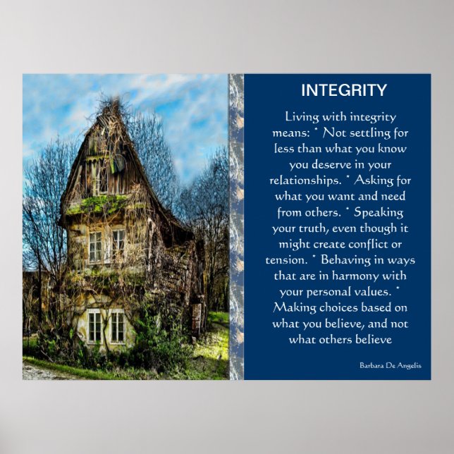 INTEGRITY Posters Poster (Vorne)