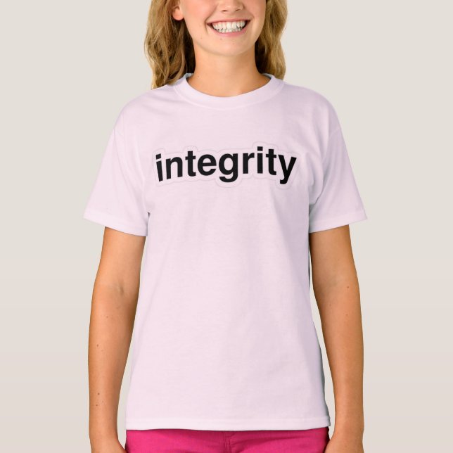 Integrity Text T-Shirt - Ehrlich und Empowerment v (Vorderseite)