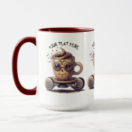INTELECTUELLER KAFFEE IN EINEM SKATER TASSE