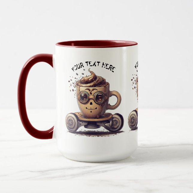 INTELECTUELLER KAFFEE IN EINEM SKATER TASSE (Links)