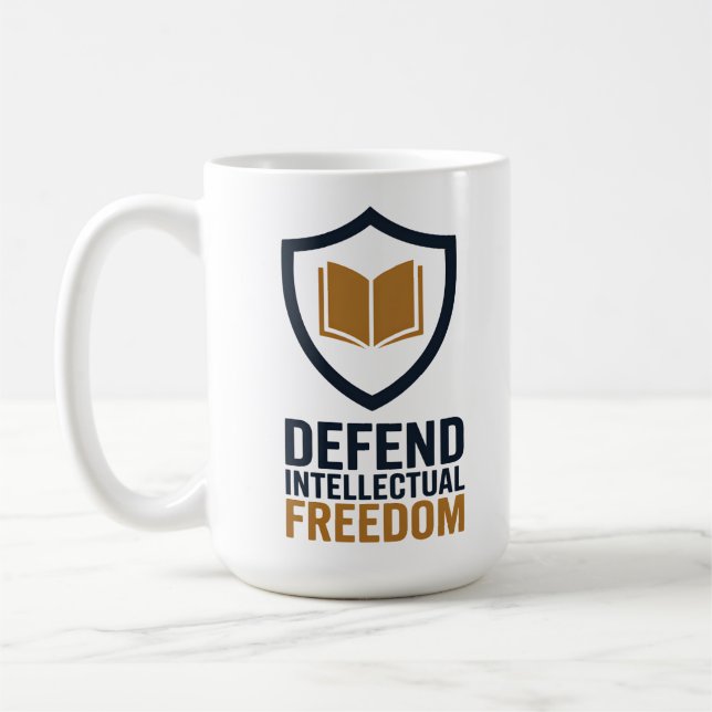 Intellectual Freedom Defense Kaffeetasse (Links)