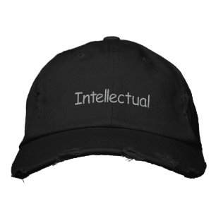 Intellektuell Bestickte Kappe