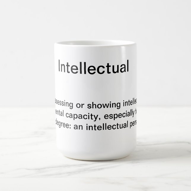 Intellektuelle Kaffee-Tasse Tasse (Mittel)