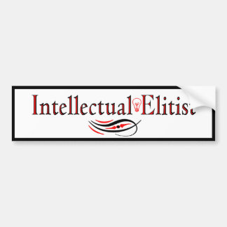 Intellektueller Elitärer Autoaufkleber