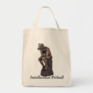Intellektuelles Pitbull Tragetasche