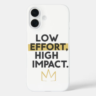 Intelligent arbeiten, nicht hart Moderne Typografi iPhone 16 Hülle