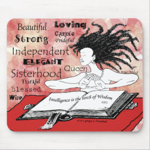 Intelligent ist die Fackel der Weisheit Mousepad