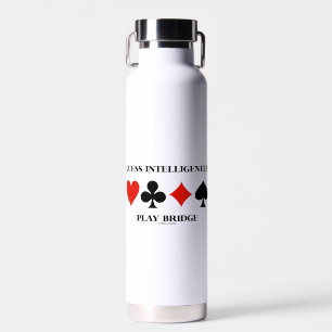 Intelligent raten, Bridge spielen, vier Kartenfarb Trinkflasche