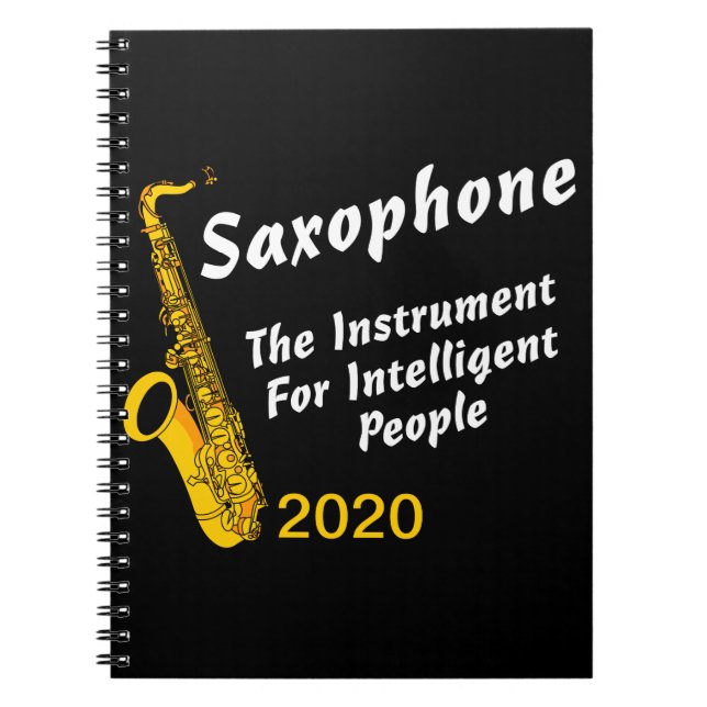 Intelligent Saxophon Notizblock (Vorderseite)