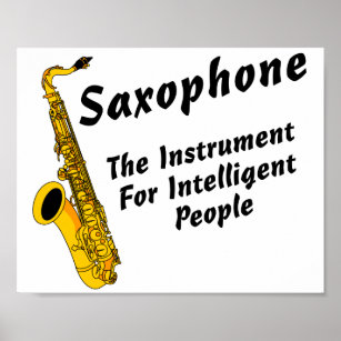 Intelligent Saxophon Poster
