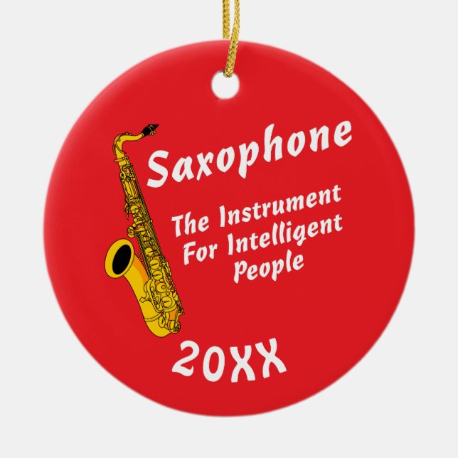 Intelligent Saxophone Keramik Ornament (Vorne)