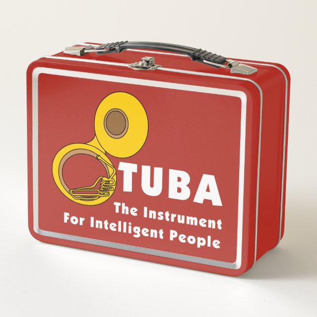 Intelligent Tuba Metall Brotdose (Vorderseite)