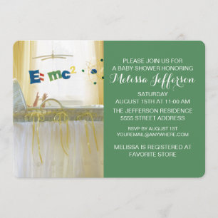 Intelligent vom Start New Baby Einladung