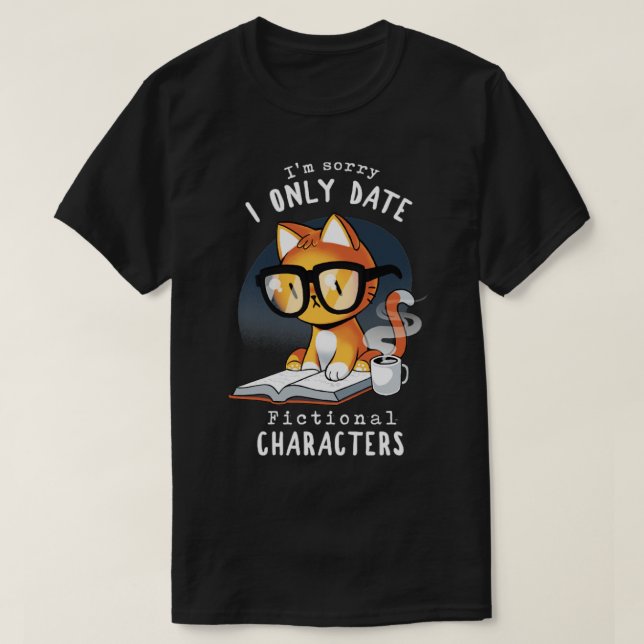 Intelligente Bookworm Cat Funny Quot T-Shirt (Design vorne)
