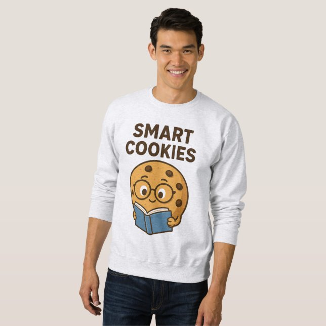Intelligente Cookies - Lernen, wachsen, 🍪 📚 Sweatshirt (Vorne ganz)
