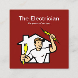 Intelligente Elektriker-Visitenkarten Quadratische Visitenkarte