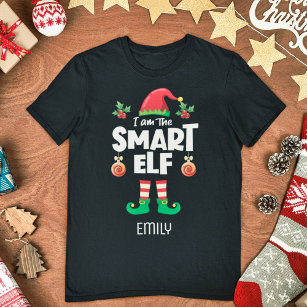 Intelligente Elf-Familie, passend Weihnachts-Name T-Shirt