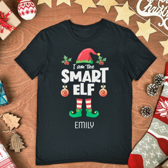 Intelligente Elf-Familie, passend Weihnachts-Name T-Shirt (Von Creator hochgeladen)