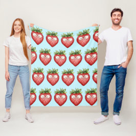 Intelligente Erdbeere Fleecedecke