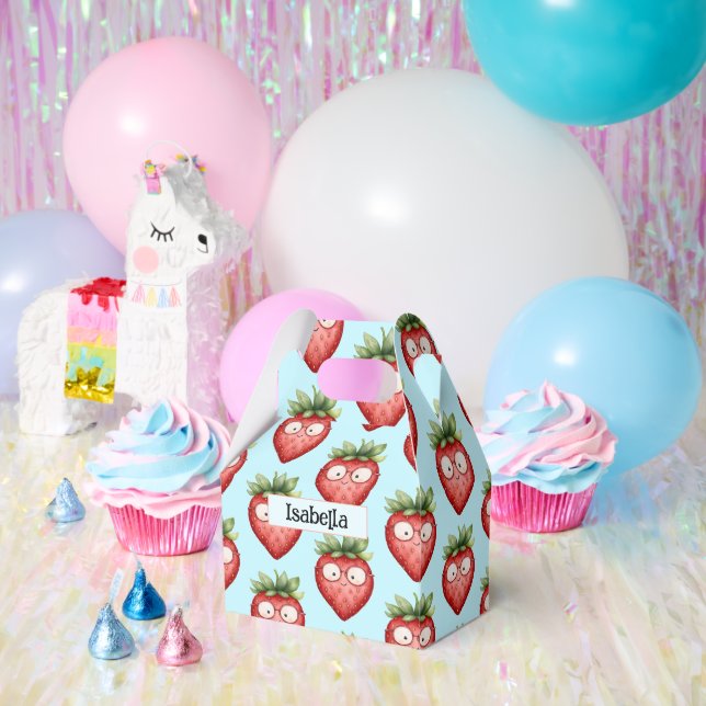 Intelligente Erdbeere  Geschenkschachtel (Party)
