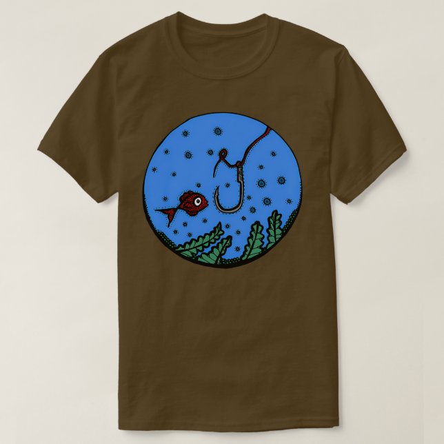Intelligente Fische T-Shirt (Design vorne)