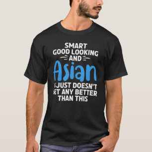 Intelligente, gut aussehende und asiatische T-Shirt