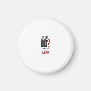 Intelligente IQ sarkastische Typografie Magnet
