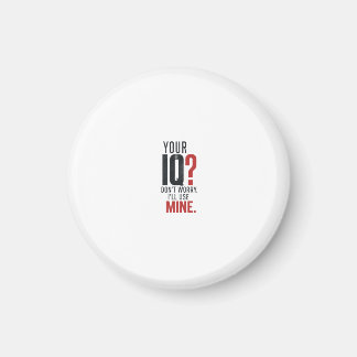 Intelligente IQ sarkastische Typografie Magnet