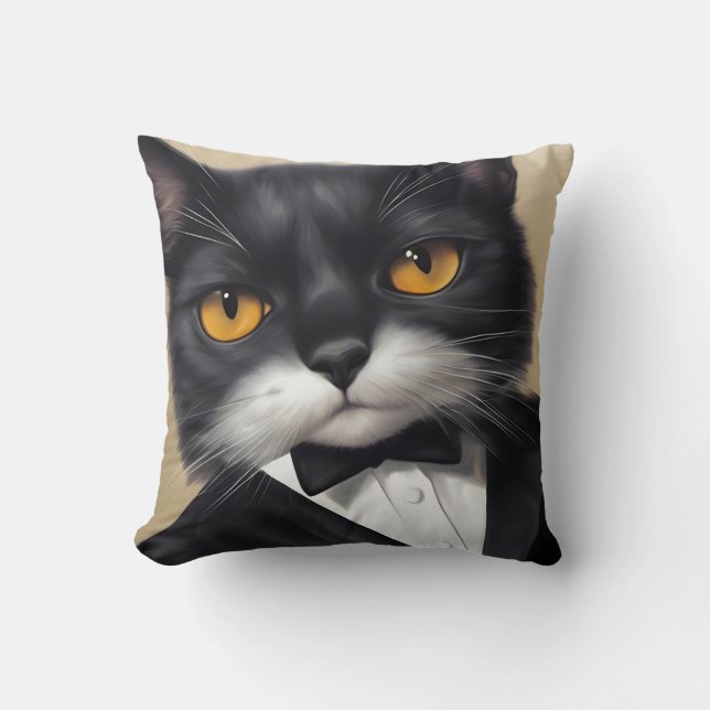 Intelligente Katze Kissen (Vorderseite)