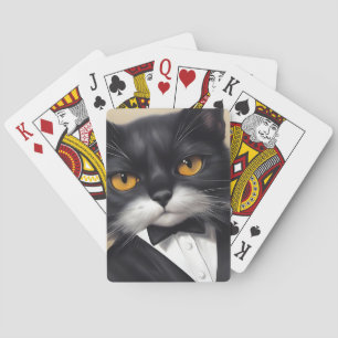 Intelligente Katze Spielkarten