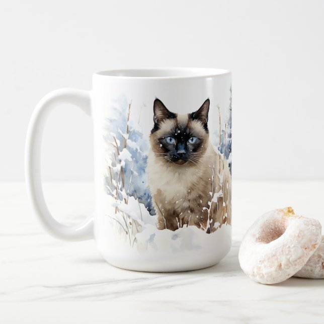 Intelligente Katzenüberwachungs-KI Kaffeetasse (Mit Donut)