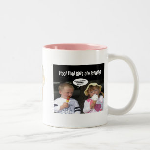 Intelligente Mädchen-Tasse Zweifarbige Tasse
