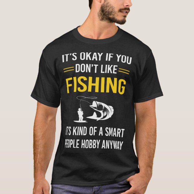 Intelligente Menschen fischen T-Shirt (Vorderseite)