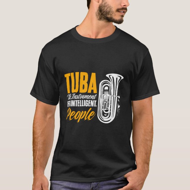 Intelligente Menschen Tubist Tuba Player Marching  T-Shirt (Vorderseite)