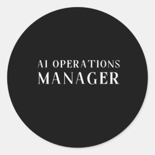 Intelligente Operationen Ager Ai Operations Runder Aufkleber