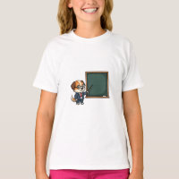 Intelligente Professor-Hund-Maskottchen-Illustrati