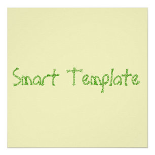 Intelligente Schablonen-Plakat-Schablone Poster
