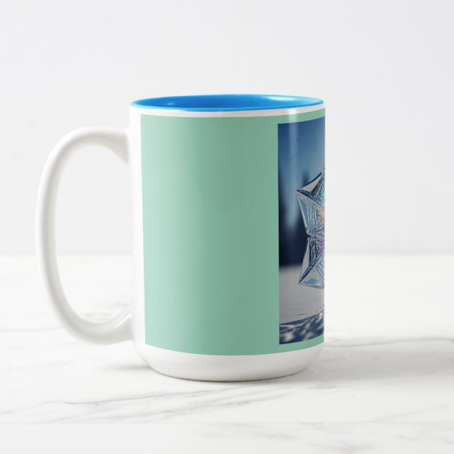 Intelligente Schneeflocke Tasse (Links)