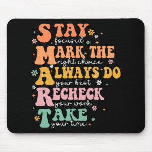 Intelligente Test Day Squad Funny Student Teacher Mousepad