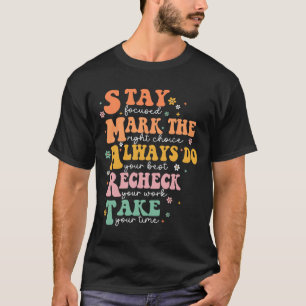 Intelligente Test Day Squad Funny Student Teacher T-Shirt