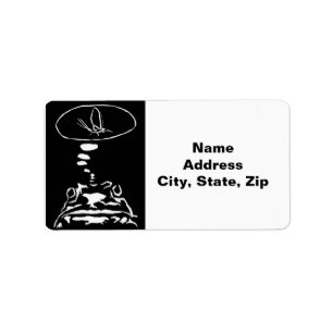 Intelligente Tiere im Internet "Hungry Frog Dreams Adressaufkleber