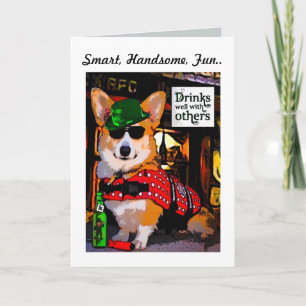 Intelligente Tricolor der Vatertags-Gruß-Karte Karte