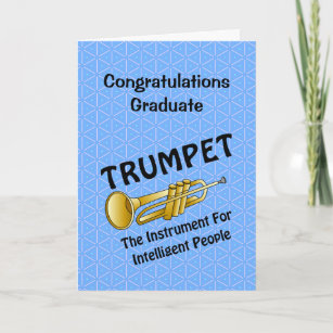 Intelligente Trumpet-Abschluss-Karte Dankeskarte