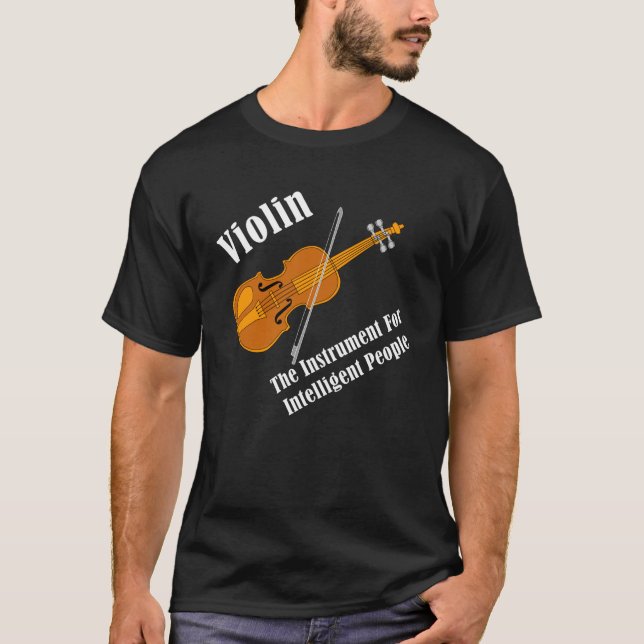 Intelligente Violine T-Shirt (Vorderseite)