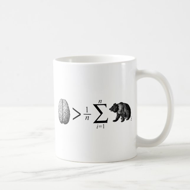 Intelligenter als der durchschnittliche Bär Kaffeetasse (Rechts)